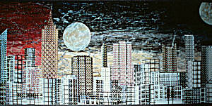 Sunrise Moonrise in the City 2